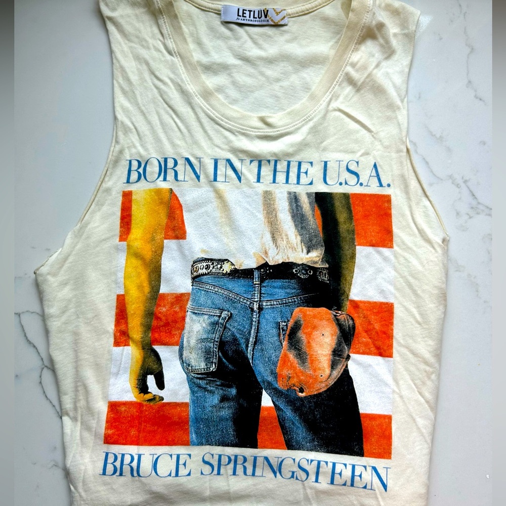 🎸 Brand NEW/no tag Bruce Springsteen tank top 100% soft cotton - Iconic!!!